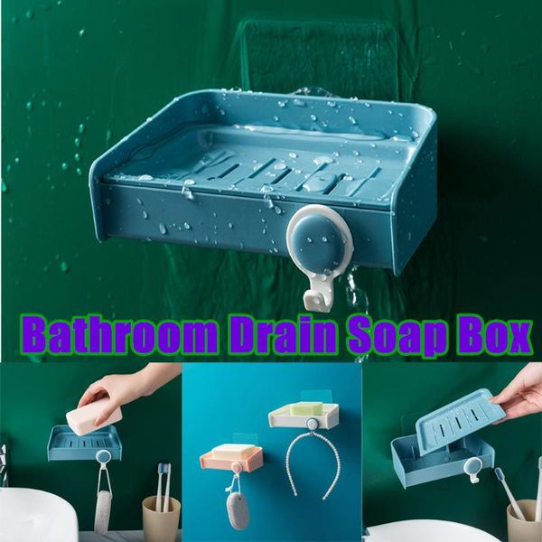 

soap dishes non-perforated with hook excrete box shelf plastic holder swwq