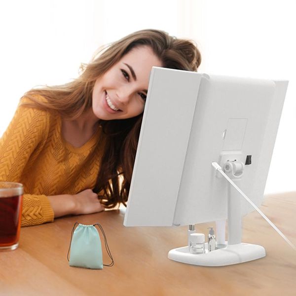

luminous led bathroom cosmetic mirrors portable mirror lamp home decor gifts usb interior design beauty makeup