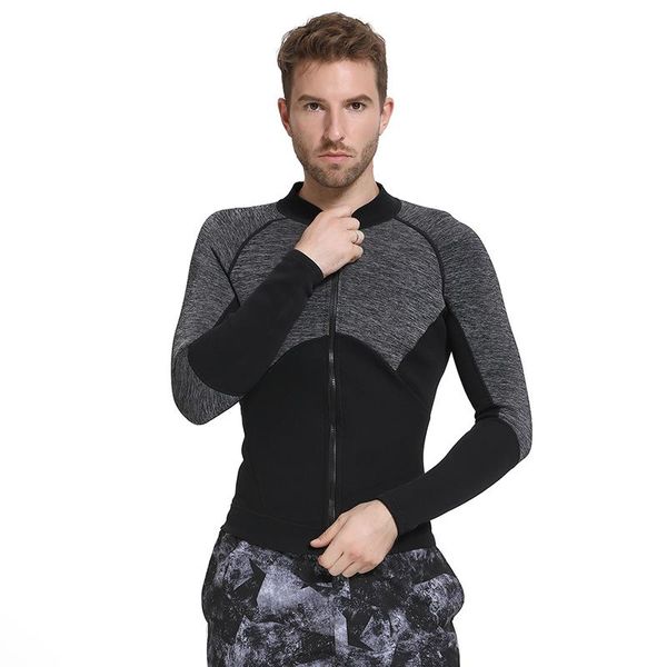 

sbart new men 3mm neoprene wetsuit mens swimming surf shirts long sleeve winter warm snorkeling dive wetsuits jacket 3xl n