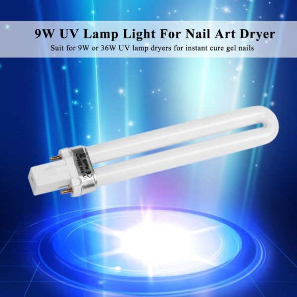 

nail dryers set of 4 pcs 9w uv lamp light for art dryer curing replacement u-shaped bulb tube supplies