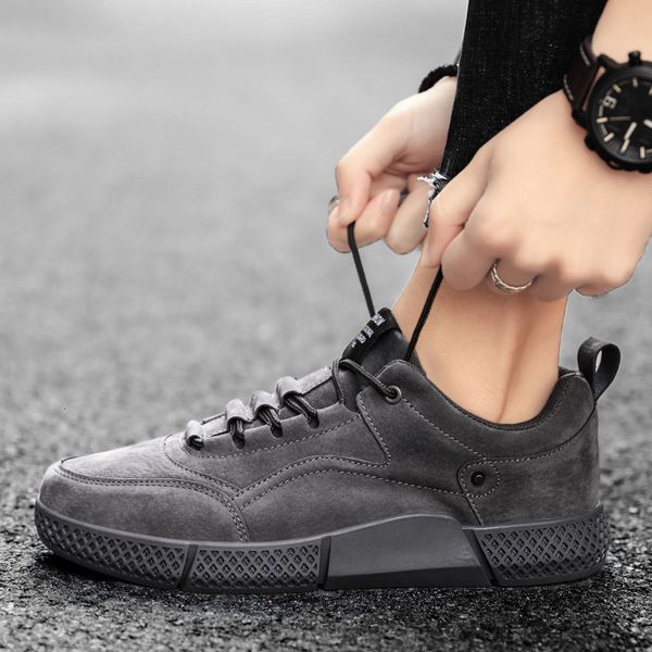 

2021 spring and autumn round head low solid color canvas trendy fashion trend casual men's sho, Black