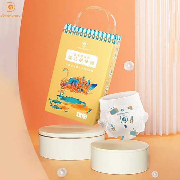 

dorahoney baby training pants disposable diapers for chidren breathable thin convenient wholesale pull ups high-absorbent