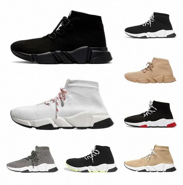 

speed lace up 2.0 trainer shoes paris men women sneakers trainers sock boots socks boot clearsole mens fashion tennis jogging walking, Black