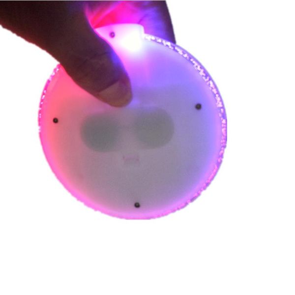 

circular colorful rgb led light coasters drink glass bottle cup coasters mat bar party club mats decoration xmas gift bar ktv