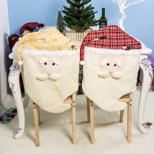 

chair covers year christmas spandex snowman table decoration stool cover housse de chaise coprisedie a30912