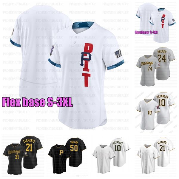 

2021 all-star game roberto clemente chris archer starling marte willie stargell gregory polanco trevor williams baseball jersey, Blue;black