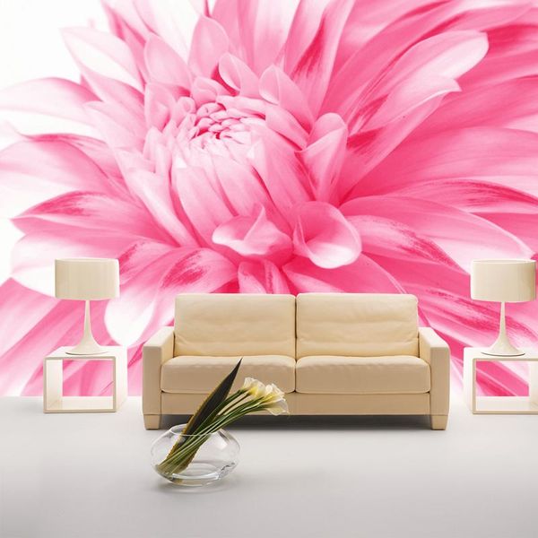 

wallpapers wholesale pink flower mural 3d wall for bedroom living room po fresco home decor