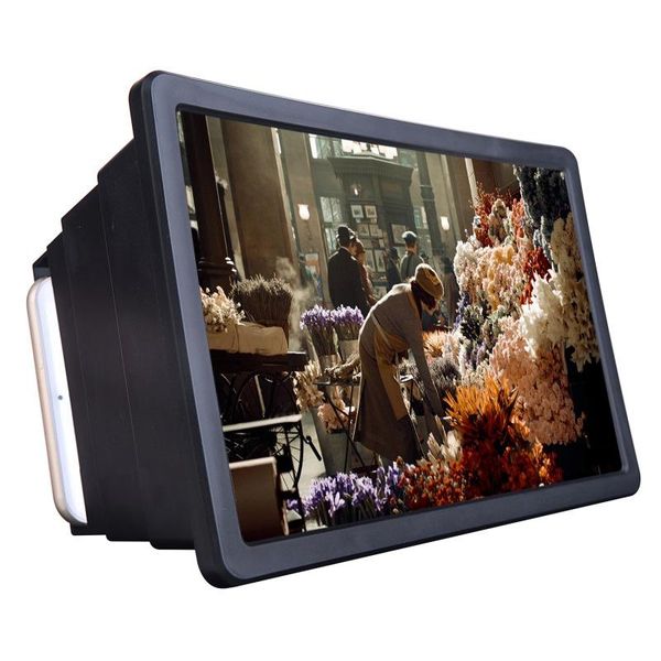 

cell phone mounts & holders high-quality video mobile holder screen magnifier 3d hd movie stand with foldable