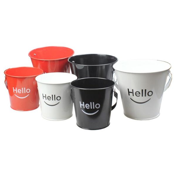 

ice buckets and coolers american hello mini fries bucket creative restaurant cafe smile snack fried chicken beer