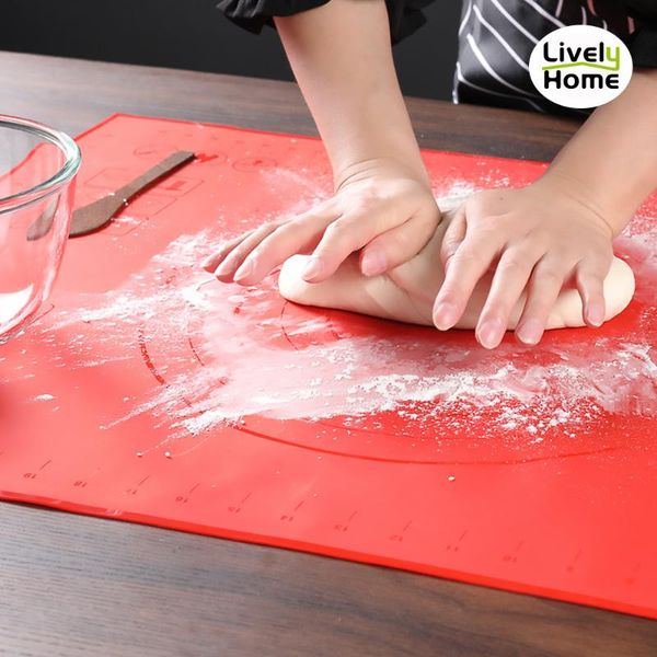 

rolling pins & pastry boards 50x70 cm silicone mat roll cake tools thick non stick baking with measurement bakery accessories