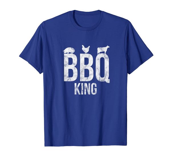 

Barbeque King Funny Father's Day BBQ Grilling T Shirt, White;black