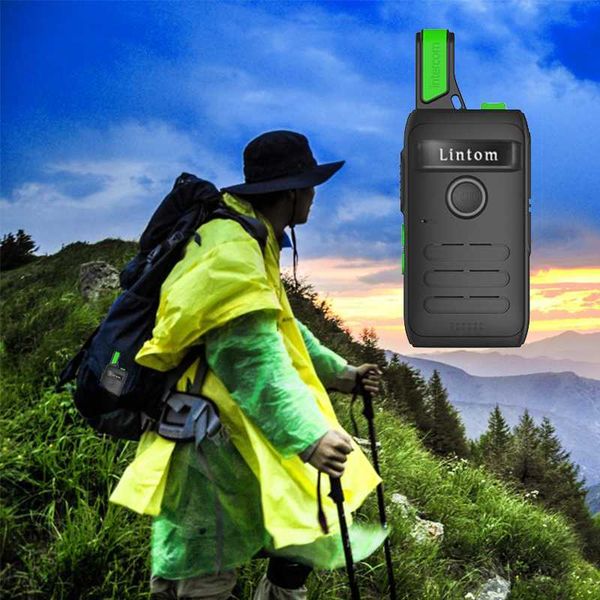 

walkie talkie lintom two way radio uhf 16 channels for audlt (pack of 2)