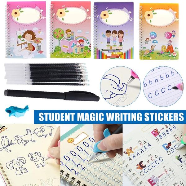 

gift wrap magic calligraphy that can be reused handwriting copybook set for kid calligraphic letter writing sale