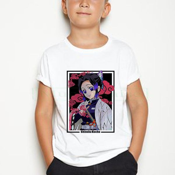 

demon slayer funny cartoon t shirt kid fashion kimetsu no yaiba t-shirt graphic japanese anime tshirt hip hop tees boy, Blue