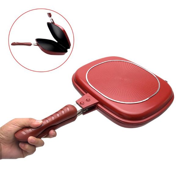

omelette home kitchen baking frying pan professional trays pancake square breakfast steak double sided non-stick cookware pot