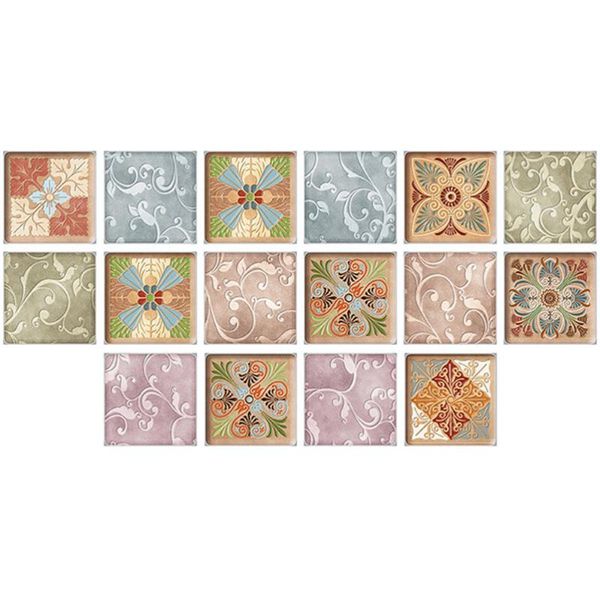 

wall stickers 16 pcs simulated tile wear-resistance wallpaper waterproof poster
