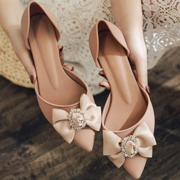 

summer sandals women butterfly knot pointed toe platform thick mid heels elegant female ladies dress shoes zapatos de mujer, Black