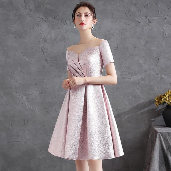 

party dresses elegant short cocktail for women off the shoulder pink semi formal gowns homecoming, White;black