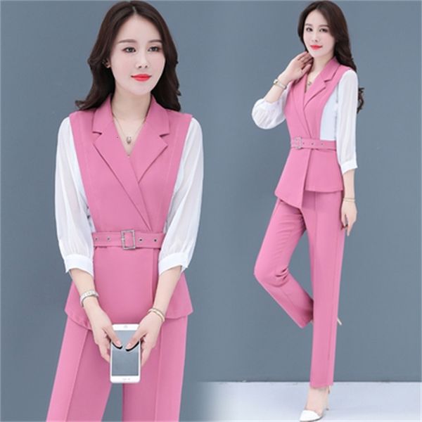 

deusa of two pieces and pants femme office lady woman suit all female rt2x, White