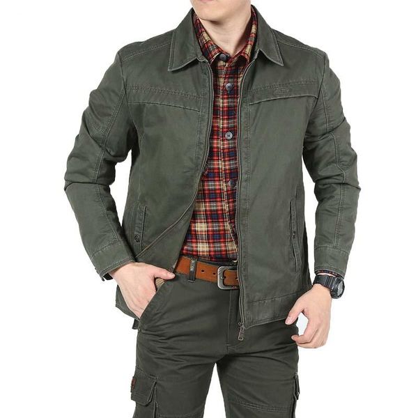 

men's jackets big size men smart casual jacket for spring autumn winter military cotton coat tactical army green plus 3xl, Black;brown