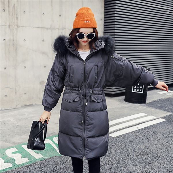 

2021 new winter women's white duck long sleeve down fashion ladies windproof warm jackets coats 4cvh, Black;brown