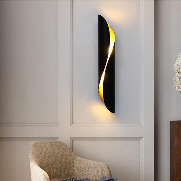 

fkl nordic black wall lamp living room tv bedroom bedside wall lamp creative restaurant cafe modeling