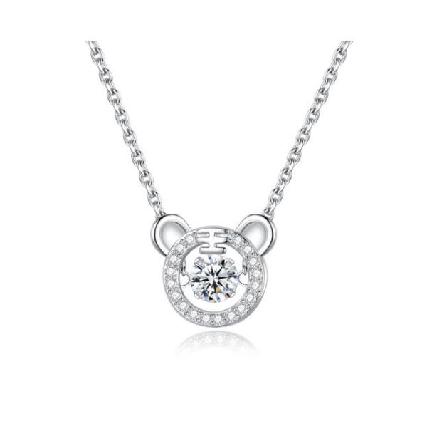 

925 sterling silver natural smart tiger necklace female clavicle chain
