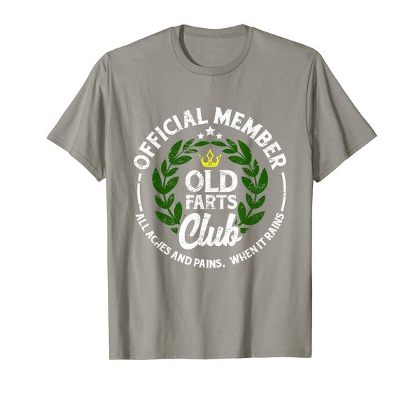 

Mens Old Farts Club Shirt - Official Fart Member Tee, Mainly pictures