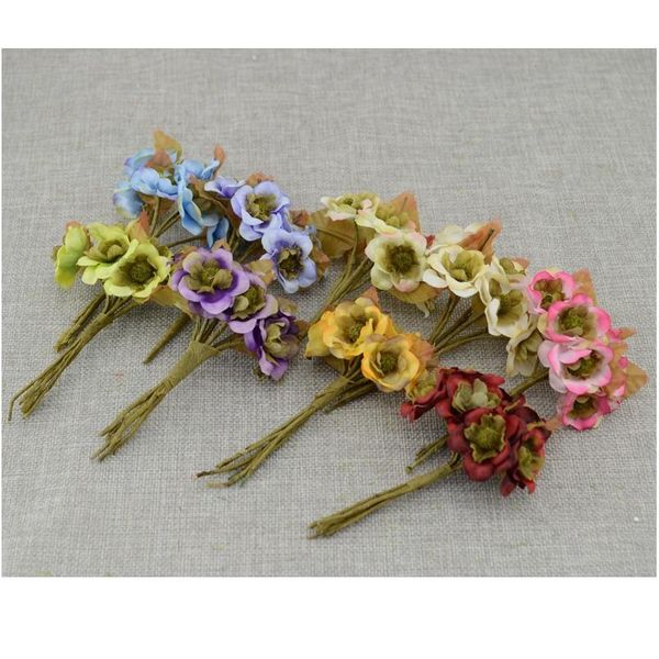 

artificial flower 6pcs/lot diy wreath wedding box decoration simulation of roses for home wedding bride wrist decoratio jllpql