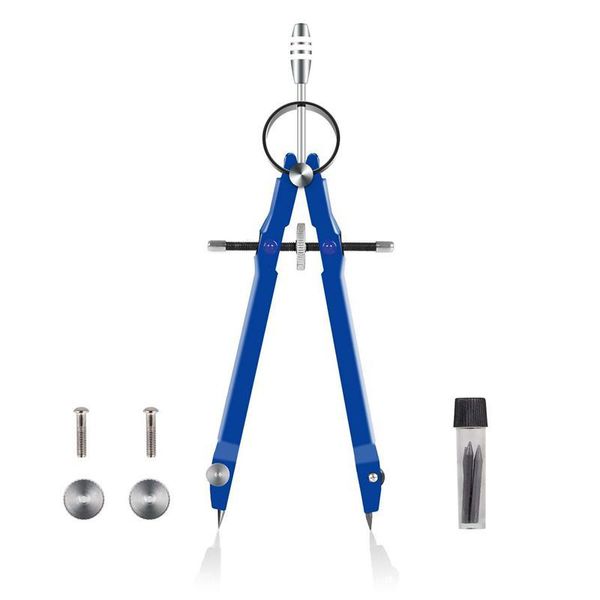 

lubanliu outdoor gadgets professional compass, compass geometry set with lock, math and precision metal durable for solid plane precisio