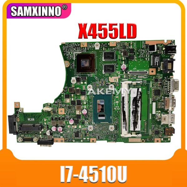 

motherboards original lapmotherboard x455ld x455lj k455l a455l w491l rev2.1 gt 820m -4510u cpu with 2g ddr3 mainboard 100% tested