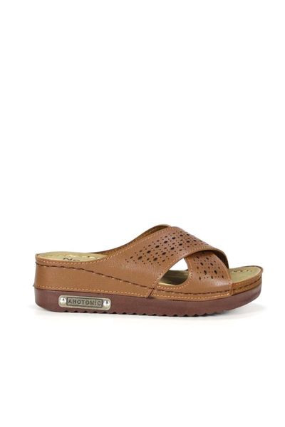 

slippers women's cross strappy slippers-skin-tan-37, Black