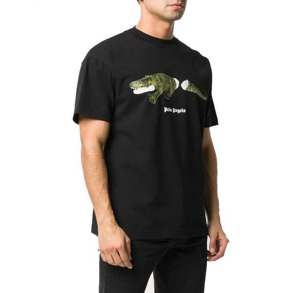 

ss pa/lm crocodile angel short sleeve men and women loose round neck high street t-shirt 42in, White;black