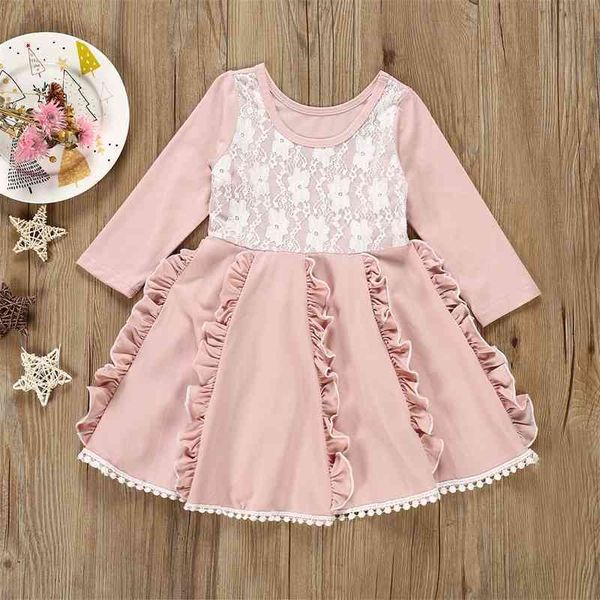 

girls' new autumn long sleeve lace children's dress princess dress, Red;yellow