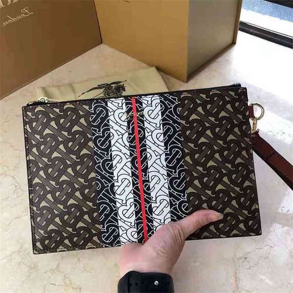 

handbaggenuine men's luxury brand large capacity 2021 new leather envelope handbaggg bag