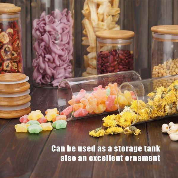 

storage bottles & jars container for cereals glass sealed with cover kitchen mason spice banks tea box