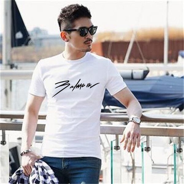 

19ss famous men's t-shirts men's and women's casual lovers short-sleeved men's t-shirts manufacturer direct selling 6 co, White;black