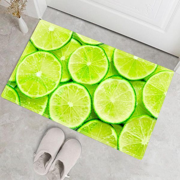 

carpets fashion fruit design floormat kitchen bathroom toilet water absorption door mat carpet household floor rectangular