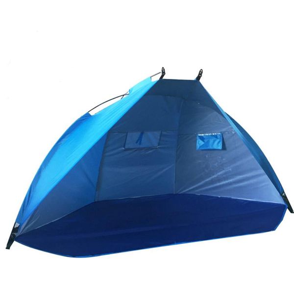 

tents and shelters portable beach tent 2-3 persons sun shade shelter upf 50+ sport umbrella canopy with extendable floor foldable lightweigh