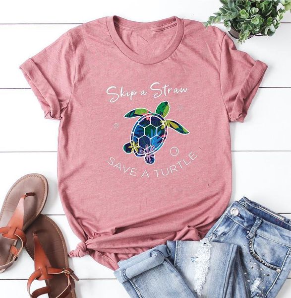 

women's t-shirt summer colorful tortoise letters print short sleeve oneck women casual tshirts 2021 fashion tees female loose clothes, White