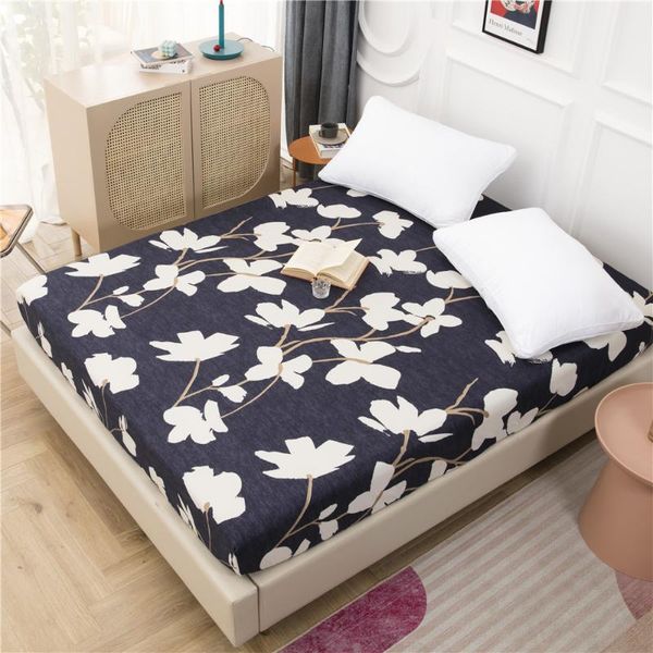 

sheets & sets elastic fitted sheet rubber band polyester bed geometric pattern case multiple colors available mattress cover