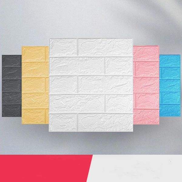 

wall stickers 35x38cm small size 3d three-dimensional brick pattern wallpaper foam thickened self-adhesive sticker home decoration