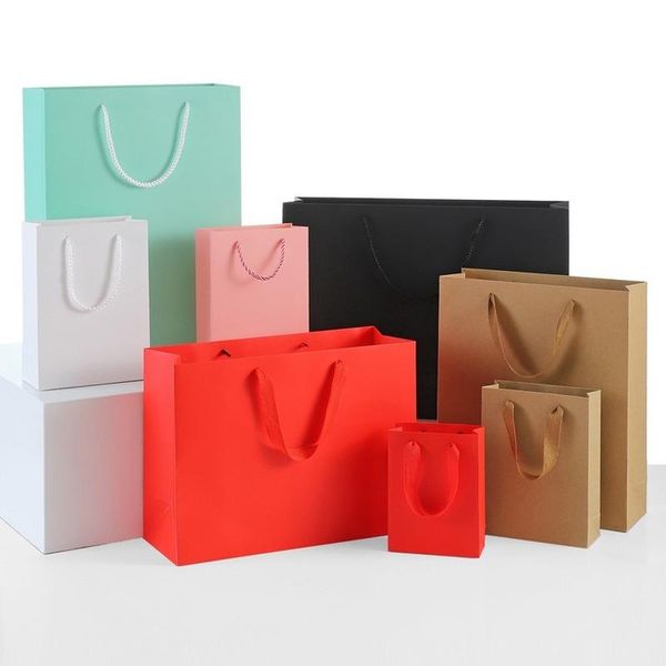 

gift wrap 10 pcs white card tote bag kraft paper customization