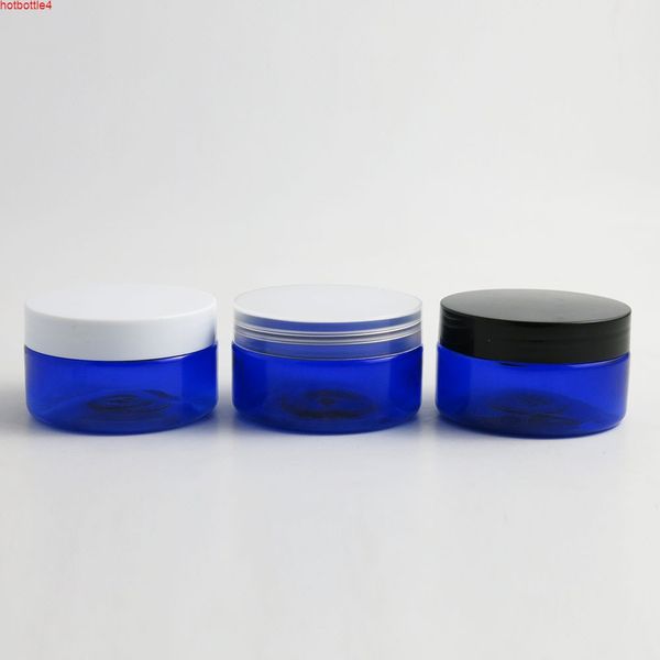 30 Stück Reise nachfüllbare leere blaue Kunststoff-Make-up-Glas-Topf 100 g 100 ml Gesichtscreme Lotion Kosmetik Aufbewahrung großer Behälter Flasche hohe Qualität