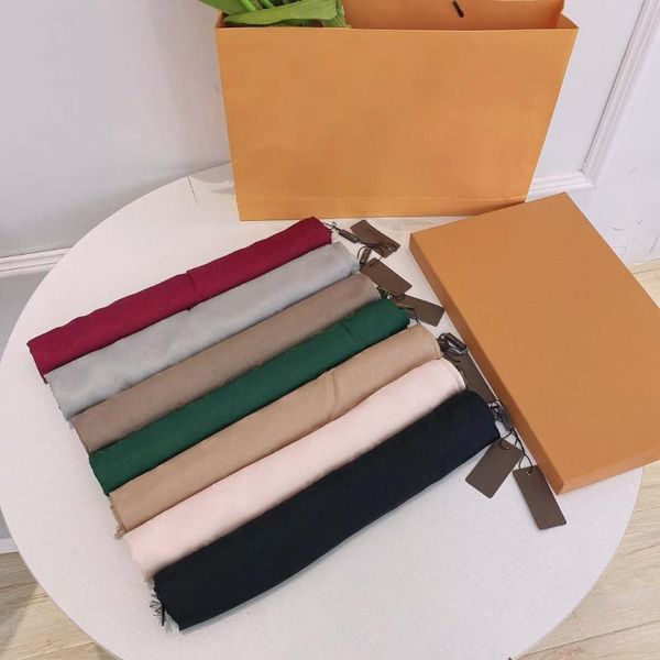 

scarves fashion real silk scarf keep warm high-grade scarfs style accessories simple retro for womens size 180 70cm, Blue;gray
