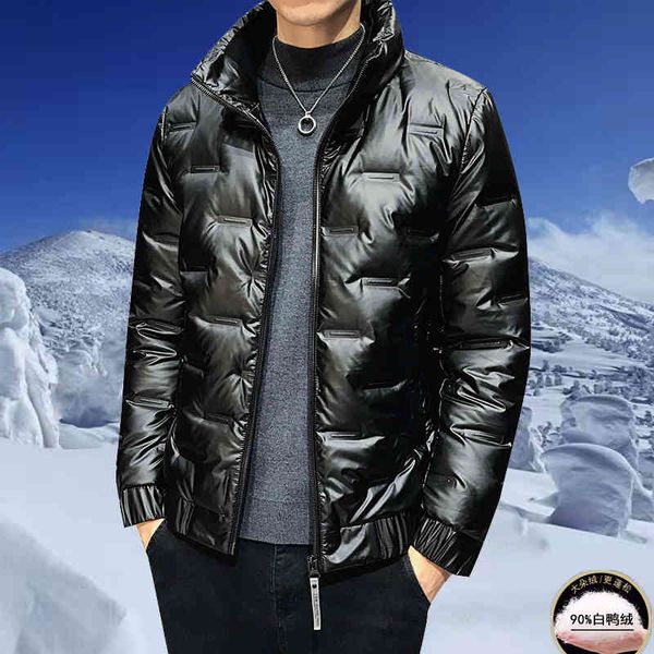 

down new stand collar winter korean fashion slim et, Black;brown