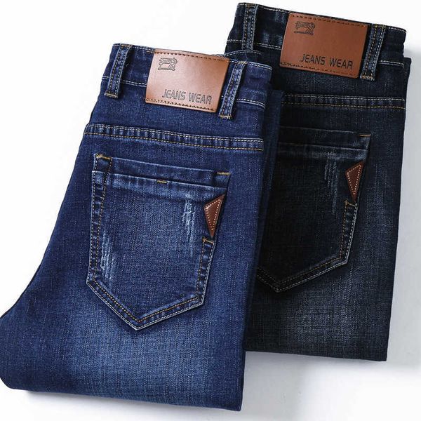 

torn jeans, dark blue men's print, original brand, suitable for riders, high quality