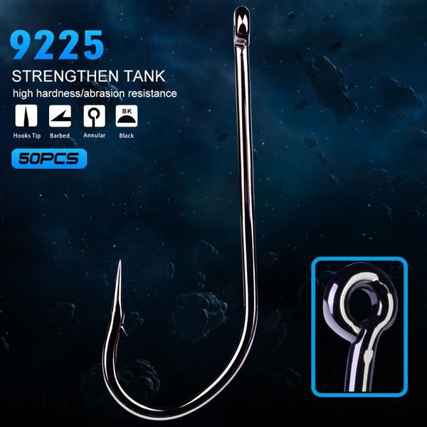 

fishing hooks 50pc o'shaughnessy series jig hook big fish 9255-1#-7/0#