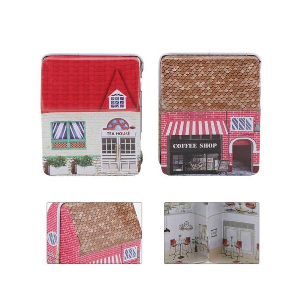 

gift wrap 2pcs candy box packaging wedding storage container (colorful)