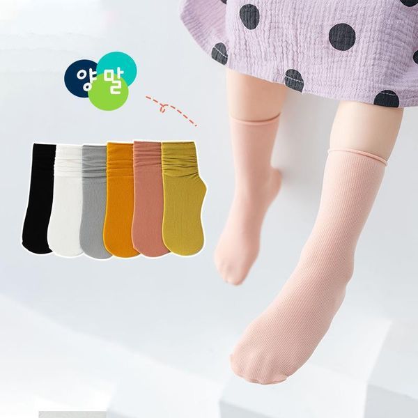 

spring and summer children infant sock girl socks curled candy color boy children's women's, Pink;yellow